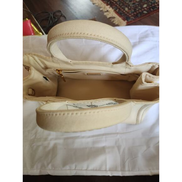 Authentic Prada Milano Canapa Canvas Tote Handbag with Dustbag* 2 COA'S - Picture 8 of 11
